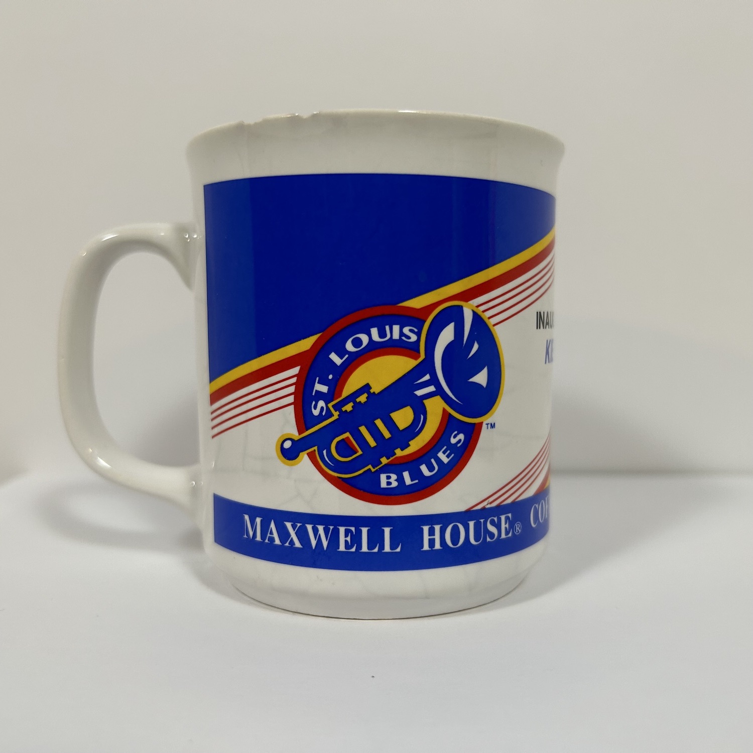 front of 1995 coffee mug